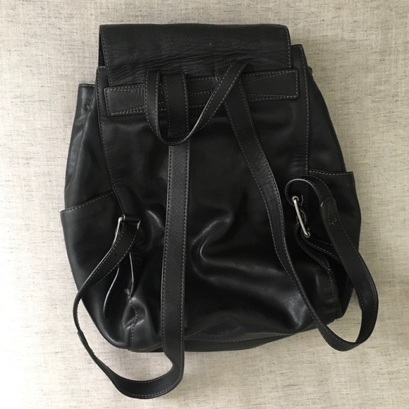 Frye Olivia Black Leather Backpack main image 7